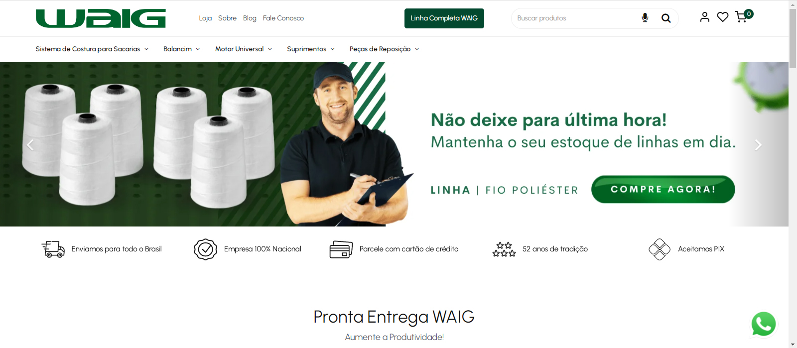 Novidades WAIG WAIG Industrial Limeira SP